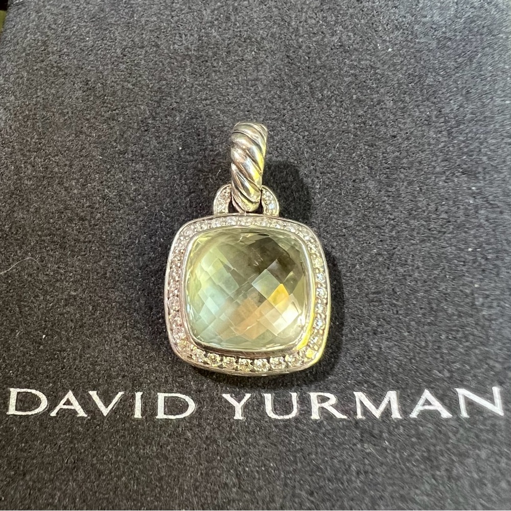 ❤️ David Yurman Albion Pendant with Prasiolite and Diamonds